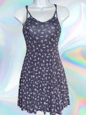 Mudd Navy Floral Dress